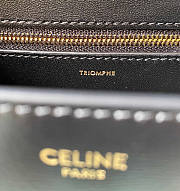 Celine Chain Besace Triomphe Black Size 24.5 x 17 x 4 cm - 3