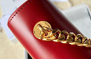 Celine Chain Besace Triomphe Red Size 24.5 x 17 x 4 cm - 5