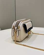 Fendi Easy 2 Baguette White Leather Bag Size 19 x 5 x 11 cm - 5
