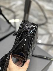 YSL Camera Bag Crossbody Bag Black Black Buckle Patent Leather Cowhide Size 23 x 16 x 6 cm - 2