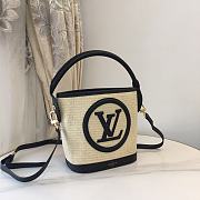 LV M59962 Louis Vuitton Petit Bucket Bag Caramel Black Size 24 x 19 x 18.5 cm - 5