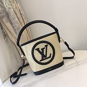 LV M59962 Louis Vuitton Petit Bucket Bag Caramel Black Size 24 x 19 x 18.5 cm - 4