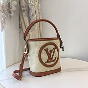 LV M59962 Louis Vuitton Petit Bucket Bag Caramel Brown Size 24 x 19 x 18.5 cm - 4