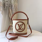 LV M59962 Louis Vuitton Petit Bucket Bag Caramel Brown Size 24 x 19 x 18.5 cm - 5