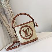 LV M59962 Louis Vuitton Petit Bucket Bag Caramel Brown Size 24 x 19 x 18.5 cm - 3