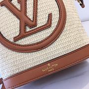 LV M59962 Louis Vuitton Petit Bucket Bag Caramel Brown Size 24 x 19 x 18.5 cm - 2