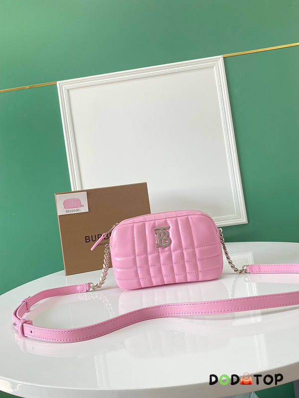 Burberry Mini Lola Camera Bag Pink Size 19 x 5.5 x 11 cm - 1