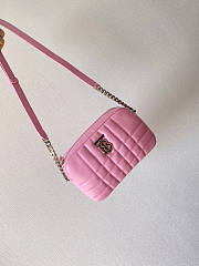 Burberry Mini Lola Camera Bag Pink Size 19 x 5.5 x 11 cm - 2