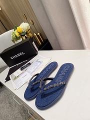 Chanel Denim Chain Flip-Flops 01 - 6