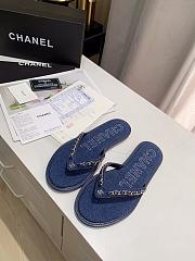 Chanel Denim Chain Flip-Flops 01 - 5