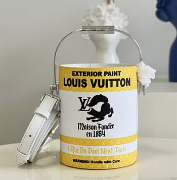 Louis Vuitton Paint Can Yellow Size 13.5 x 17 x 7 cm