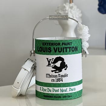 Louis Vuitton Paint Can Green Size 13.5 x 17 x 7 cm