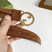 Gucci Blondie Belt Brown ‎690557 3.0 cm - 3