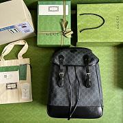 Gucci Medium Backpack With Interlocking G Black 696013 Size 26 x 43 x 18 cm - 5