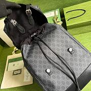 Gucci Medium Backpack With Interlocking G Black 696013 Size 26 x 43 x 18 cm - 3