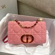Dior Caro Denim In Pink Size 25.5 x 15 x 8 cm - 1