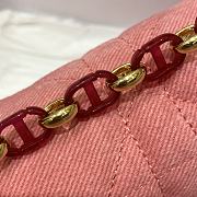 Dior Caro Denim In Pink Size 25.5 x 15 x 8 cm - 6