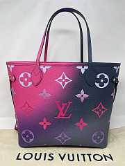 Louis Vuitton Neverfull MM Midnight Fuchsia Tote Bag Size 32 cm - 4