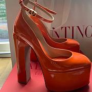 Valentino High Heel Shoes Orange Color 15.5 cm - 5