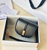 Celine Small 16 Wallet On Chain Black Size 14 x 11 x 5 cm - 1