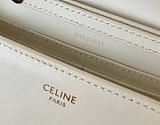 Celine Wallet On Chain Cuir Triomphe White Size 19 x 11 x 4 cm - 6