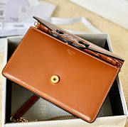 Celine Wallet On Chain Cuir Triomphe Brown Size 19 x 11 x 4 cm - 6