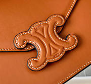 Celine Wallet On Chain Cuir Triomphe Brown Size 19 x 11 x 4 cm - 2