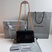 Balenciaga Triplet Organ Chain Bag Black Size 21 x 8 x 12 cm - 5