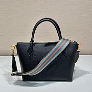 Prada Double Shoulder Strap Handbag Black Size 24 x 19 x 12 cm - 2