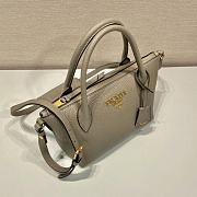 Prada Double Shoulder Strap Handbag Grey Size 24 x 19 x 12 cm - 5
