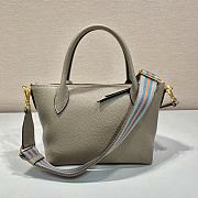 Prada Double Shoulder Strap Handbag Grey Size 24 x 19 x 12 cm - 4