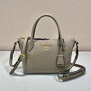 Prada Double Shoulder Strap Handbag Grey Size 24 x 19 x 12 cm - 3