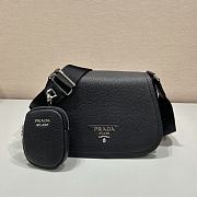 Prada Diagonal Bag 1BD293 Black Size 24 x 17 x 9.5 cm - 1