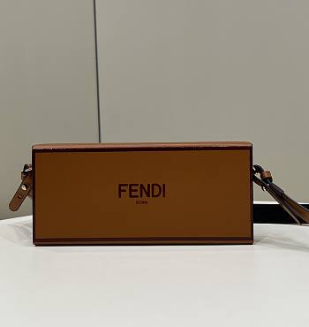 Fendi Box Bag Ancient Brown Size 24 x 5 x 11 cm