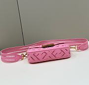 Fendi Baguette Pink Bag Size 21 × 5 × 10 cm - 6