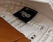 Fendi Baguette White Bag Size 21 × 5 × 10 cm - 3