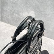 Balenciaga Neo Cagole Motorcycle Black Bag Size 26 x 13 x 18 cm - 6
