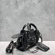 Balenciaga Neo Cagole Motorcycle Black Bag Size 26 x 13 x 18 cm - 2