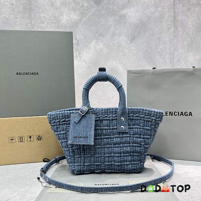 Balenciaga 22 Vegetable Basket Bag Blue Size 23 x 29 x 38 cm - 1