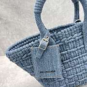 Balenciaga 22 Vegetable Basket Bag Blue Size 23 x 29 x 38 cm - 3