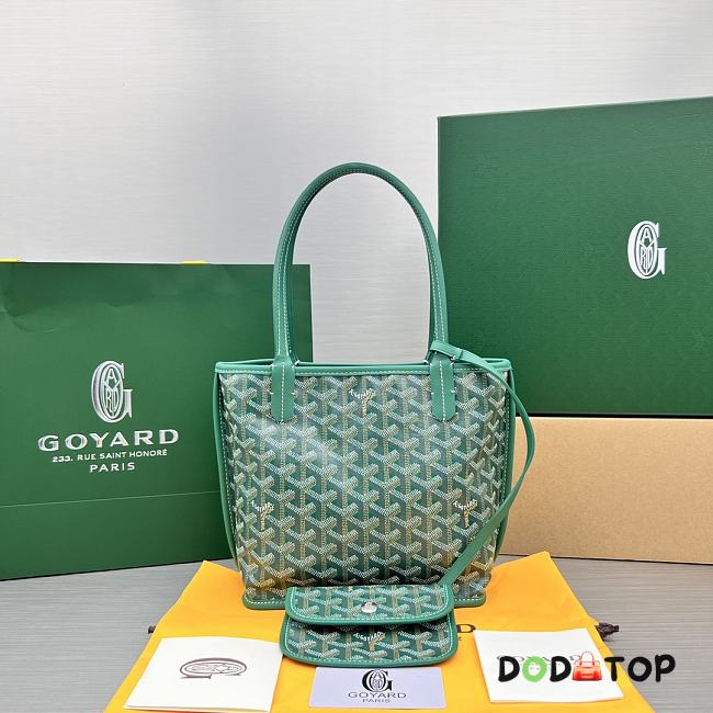 Goyard Double Sided Mini Tote Green Size 28.5 x 10.5 x 37.5 cm  - 1