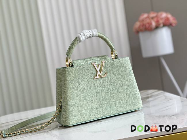 Louis Vuitton LV Capucines BB Handbag Green Size 27 x 18 x 9 cm - 1