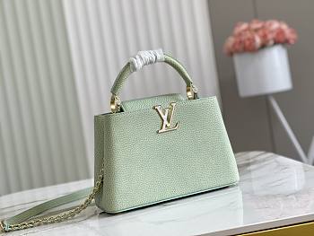 Louis Vuitton LV Capucines BB Handbag Green Size 27 x 18 x 9 cm