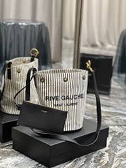 Rive Gauche French Linen Bucket Bag Size 20 x 30 x 28.5 cm - 1