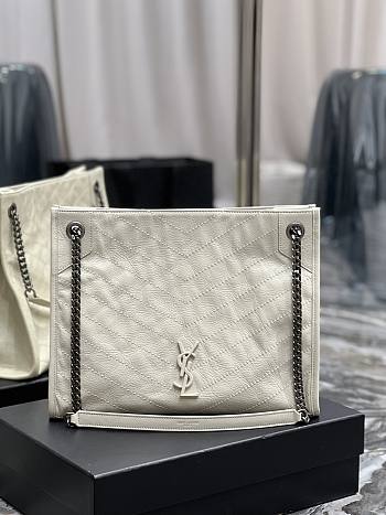 YSL Shopping Bag White Size 33 x 27 x 11.5 cm