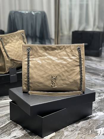 YSL Shopping Bag Beige Size 33 x 27 x 11.5 cm