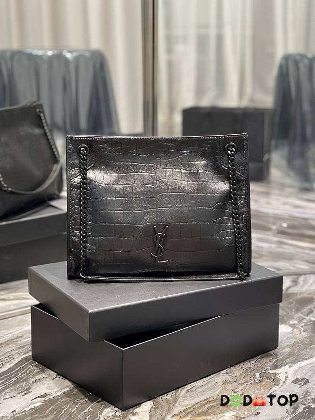 YSL Shopping Bag Full Black Size 33 x 27 x 11.5 cm - 1