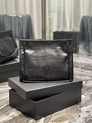 YSL Shopping Bag Full Black Size 33 x 27 x 11.5 cm - 1