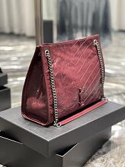 YSL Shopping Bag Red Size 33 x 27 x 11.5 cm - 5