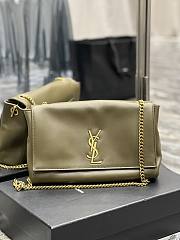 YSL Reversible Suede & Plain Leather Green Size 28.5 x 20 x 6 cm - 1